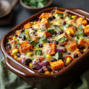 Sweet Potato and Black Bean Casserole
