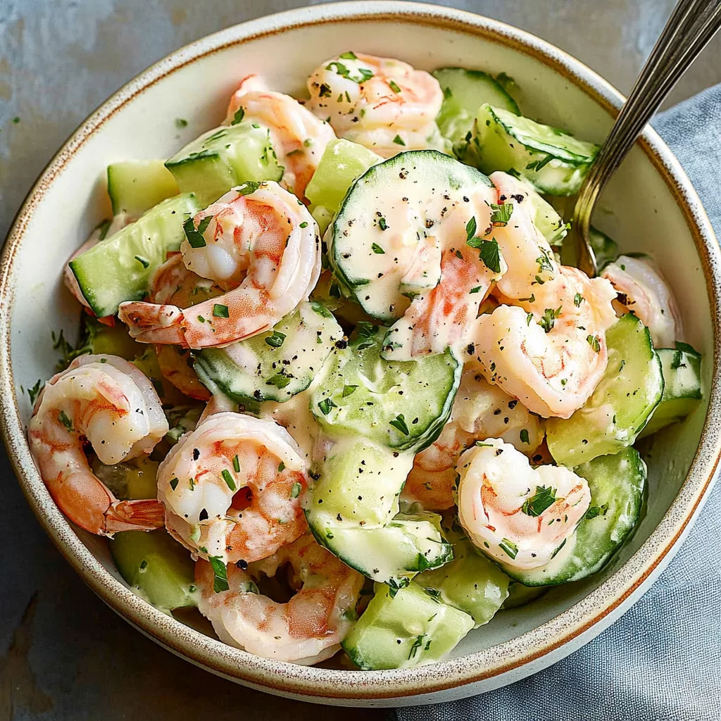 Cucumber Shrimp Salad