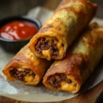 Cheeseburger Egg Rolls
