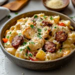 One Pot Cajun Chicken Alfredo