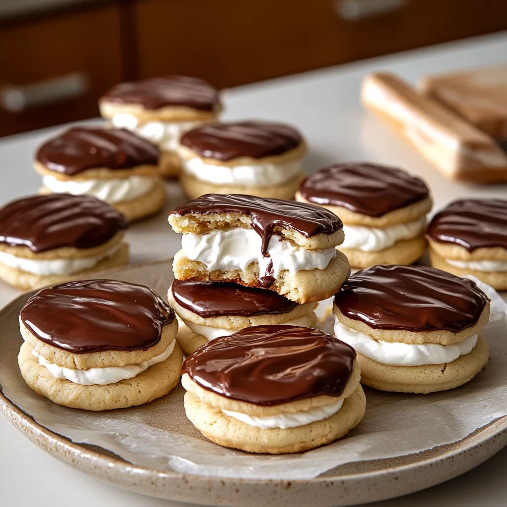 Boston Cream Pie Cookies