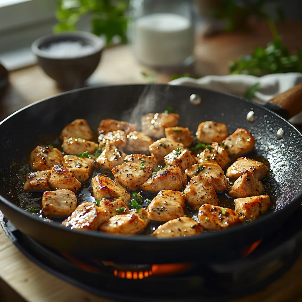 One Pan Pesto Chicken Tortellini