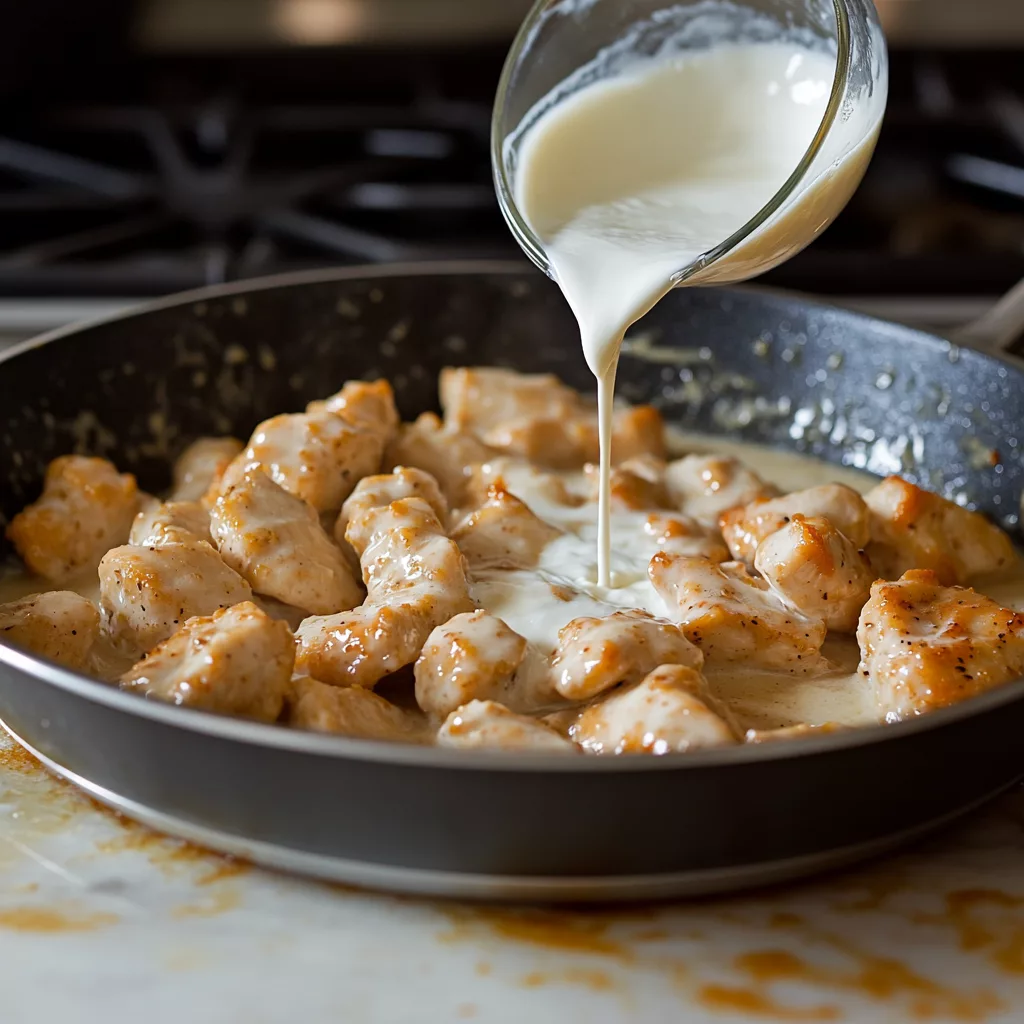 basil chicken with coconut curry sauce