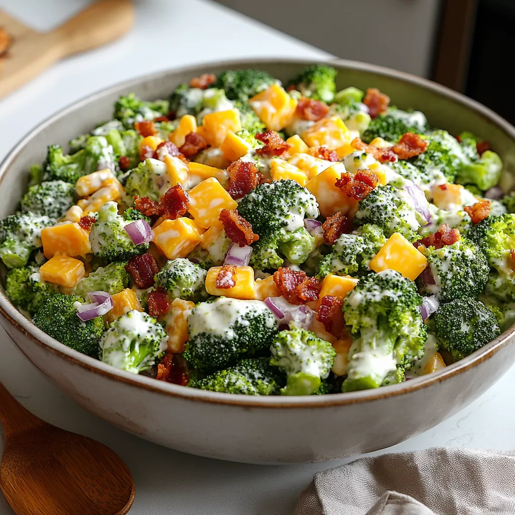 Bacon Ranch Broccoli Salad