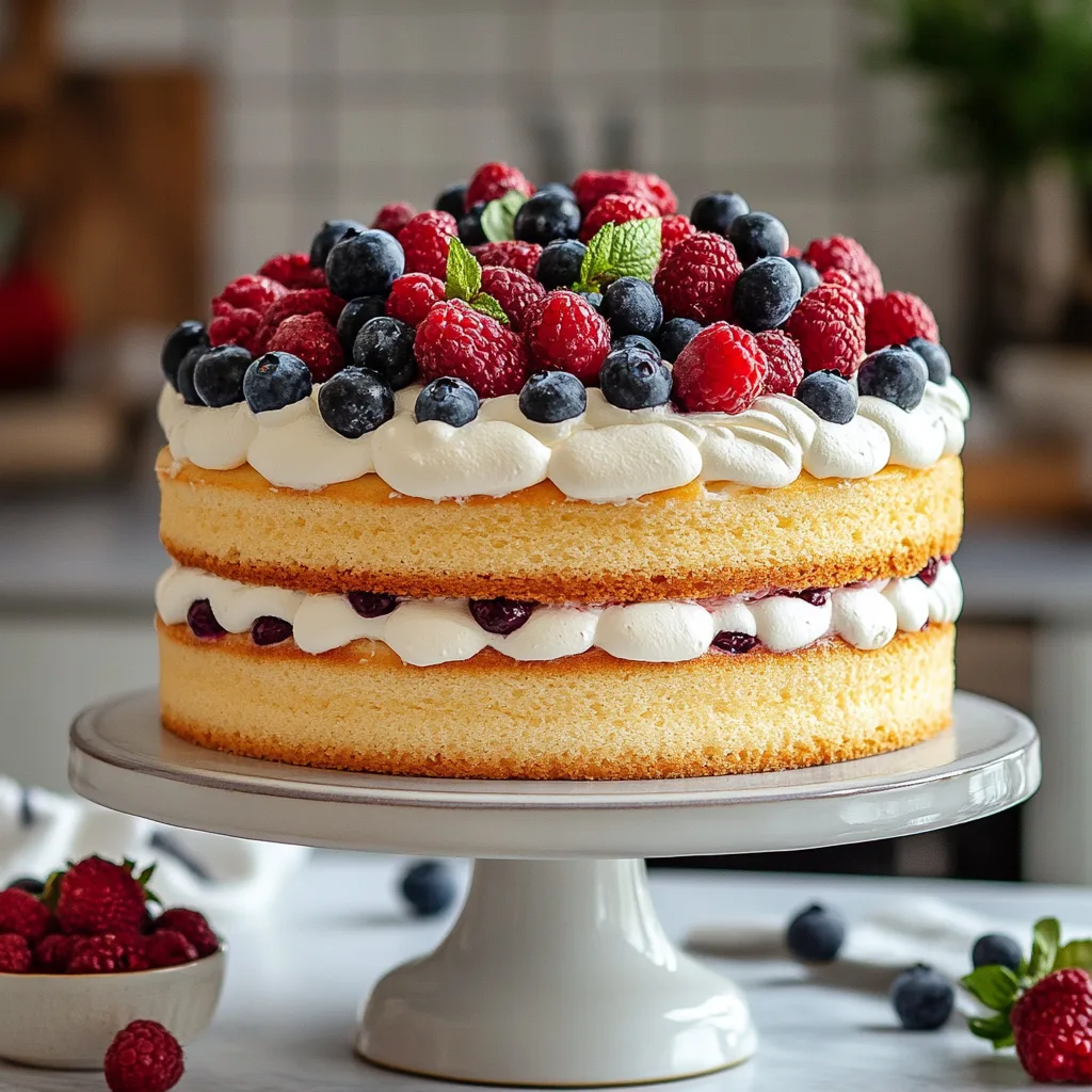 Berries and Cream Cake