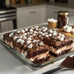Hot Cocoa Poke Cake
