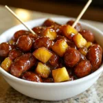 Pineapple Brown Sugar Lil Smokies Bites