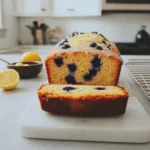 Lemon Blueberry Loaf with Lemon Glaze
