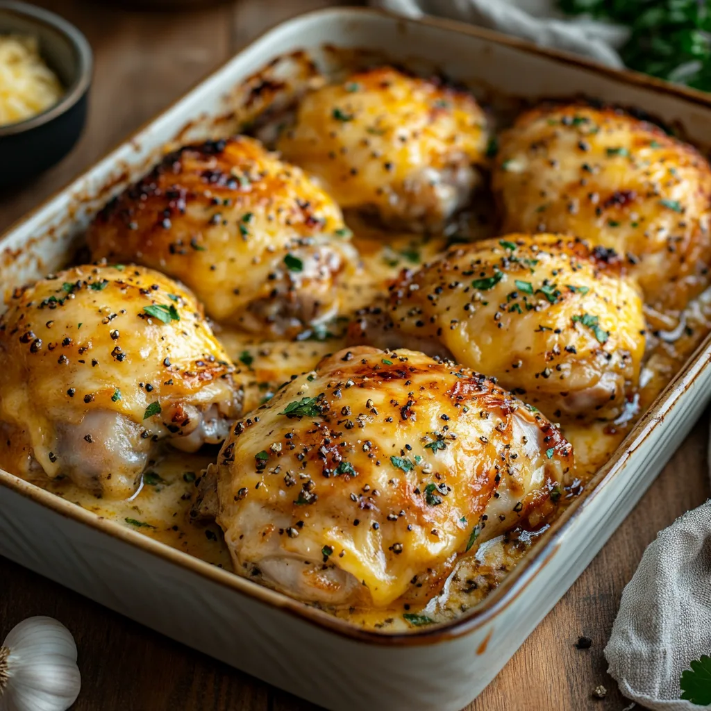 Cheddar Ranch Chicken Thighs