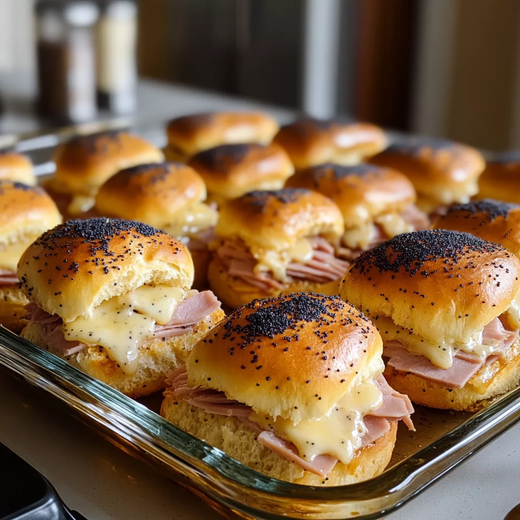 Hawaiian Roll ham and cheese sliders