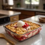 Strawberry Cheesecake Dump Cake