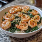 Garlic Butter Shrimp with Spinach