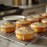 Mini Lemon Cakes with Lavender Glaze