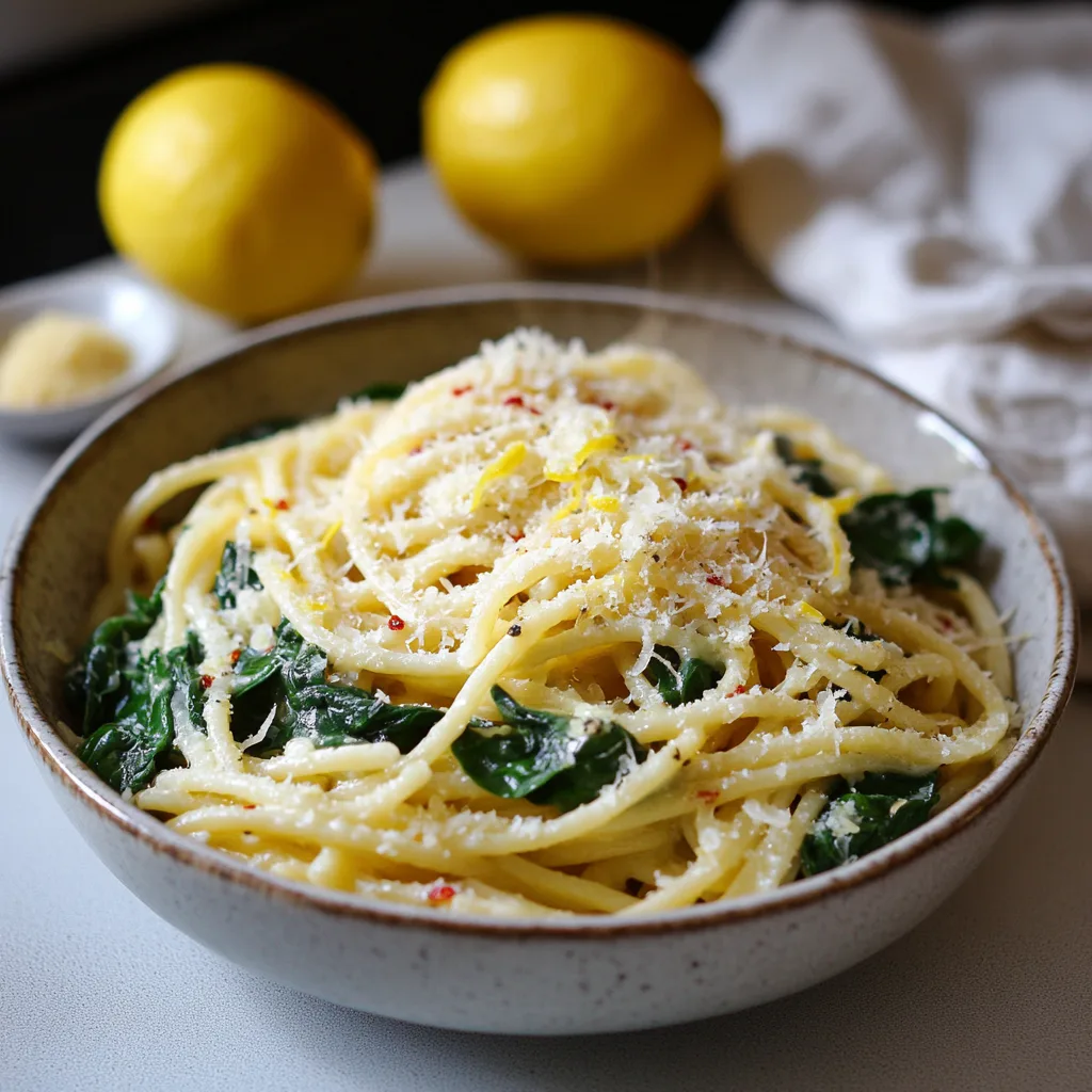 Spinach Lemon Pasta