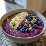 blueberry banana smoothie bowl
