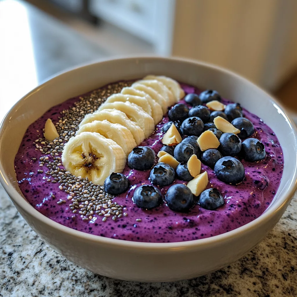 blueberry banana smoothie bowl