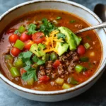 Beef Taco Soup