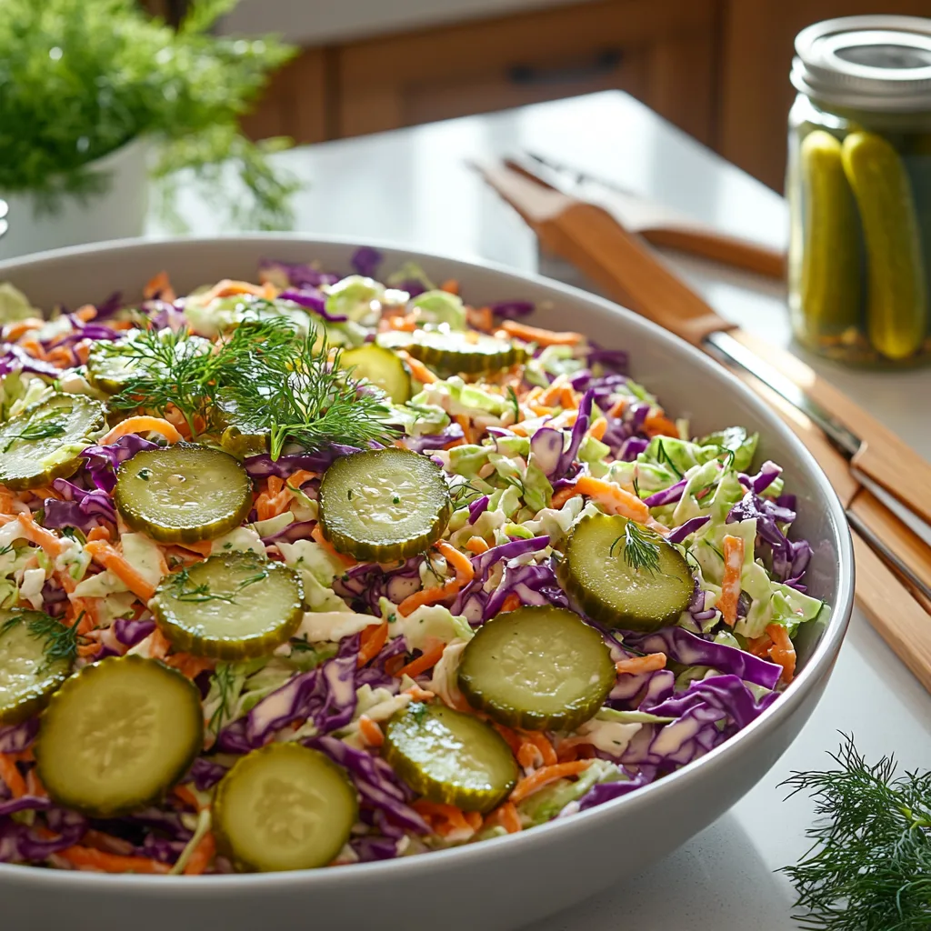 Sweet Spicy Pickle Slaw