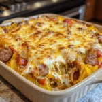 sausage and peppers spaghetti squash casserole