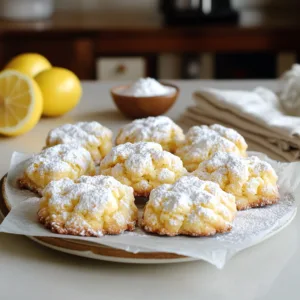 Lemon Crinkle Cookies