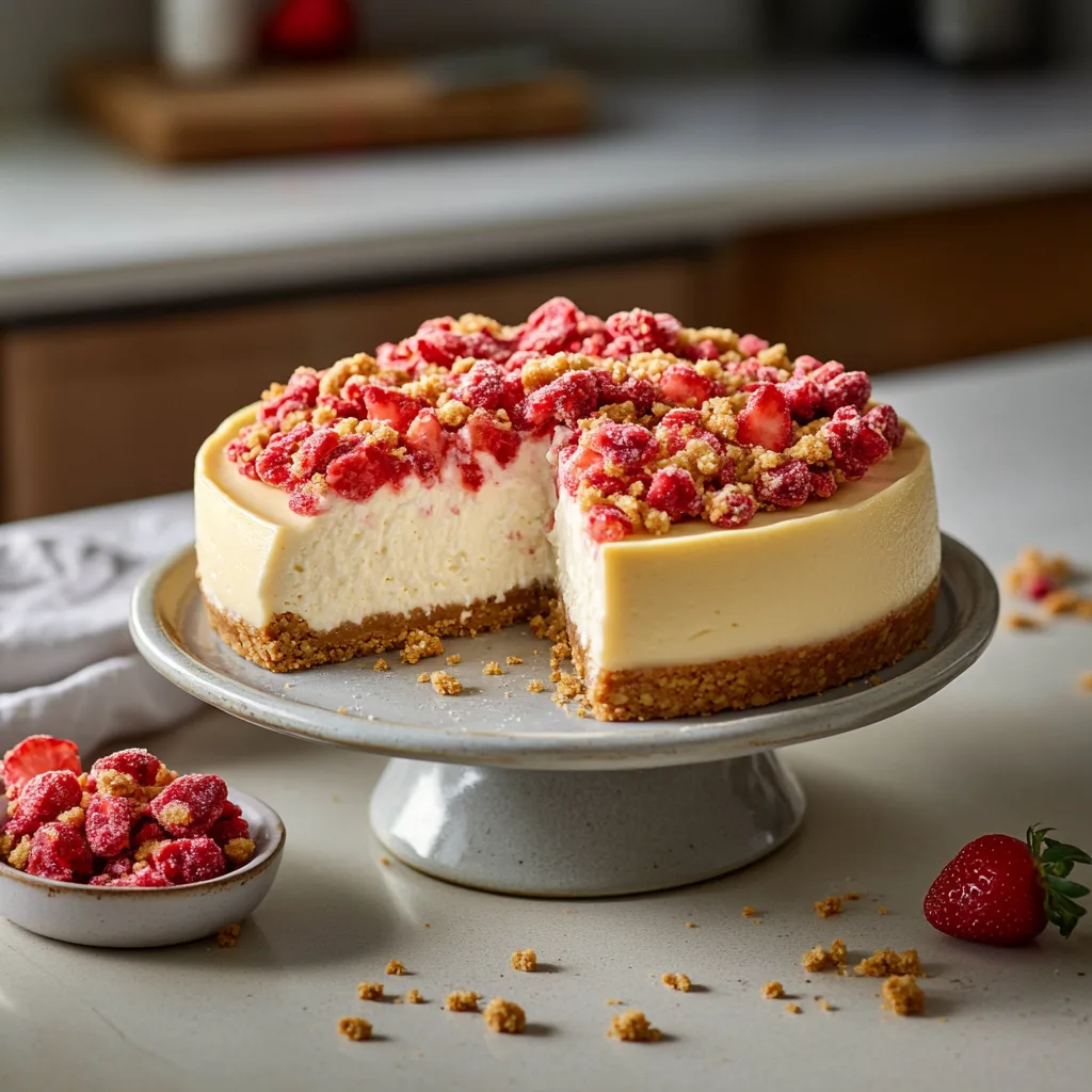 Strawberry Crunch Cheesecake