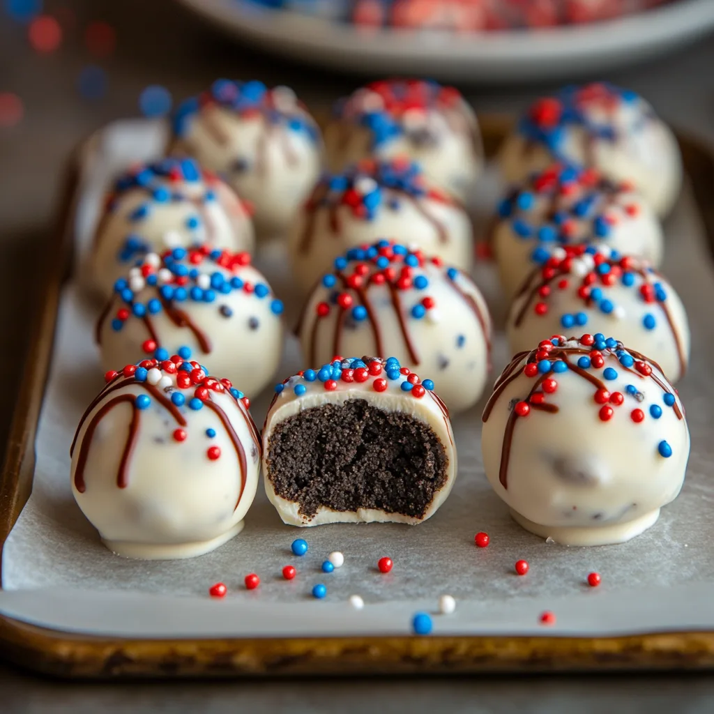Patriotic Oreo Balls