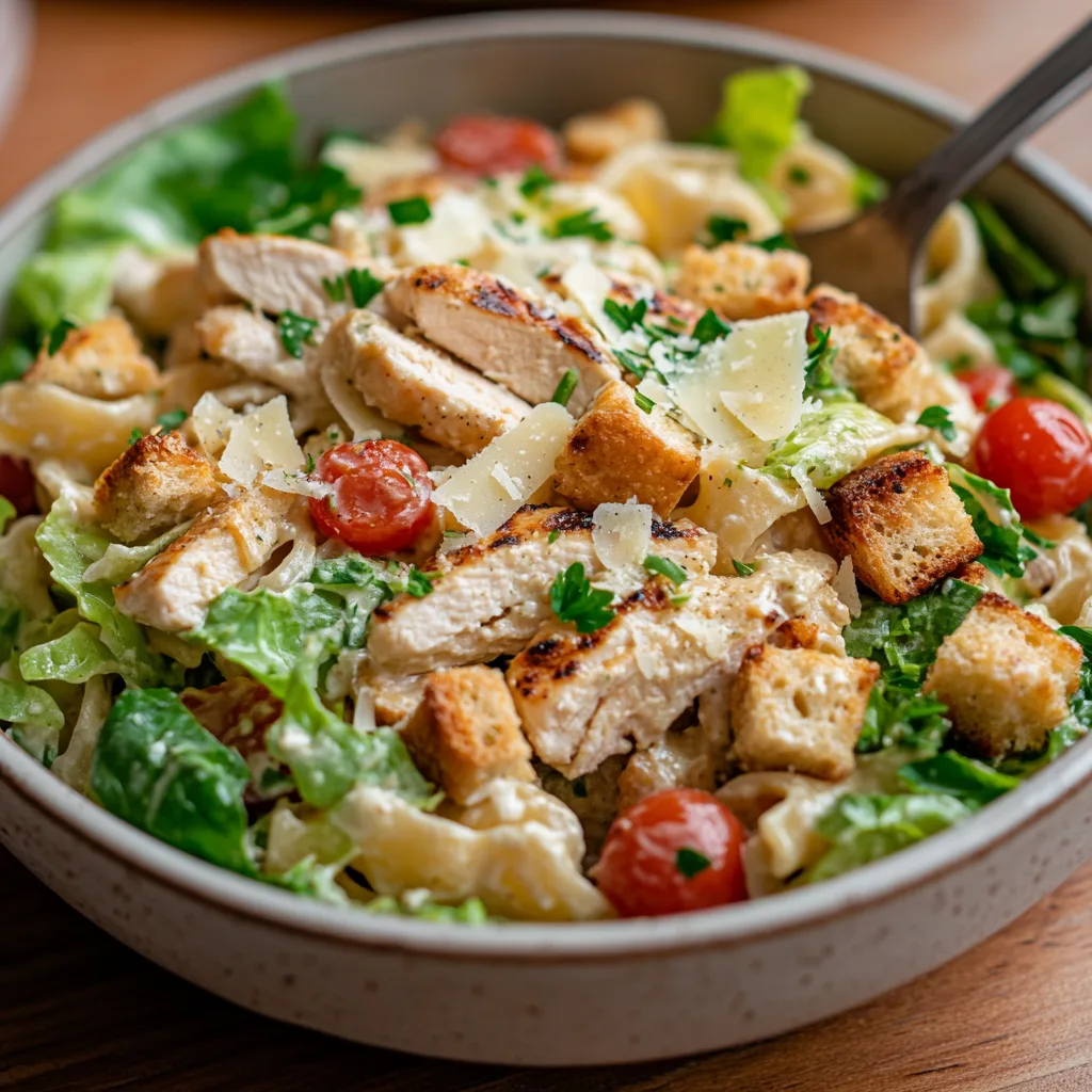 Chicken Caesar Pasta Salad