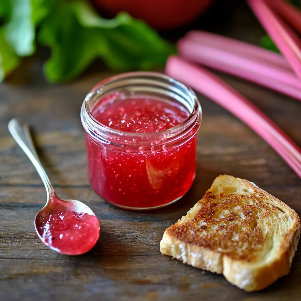 Rhubarb Vanilla Bean Jelly