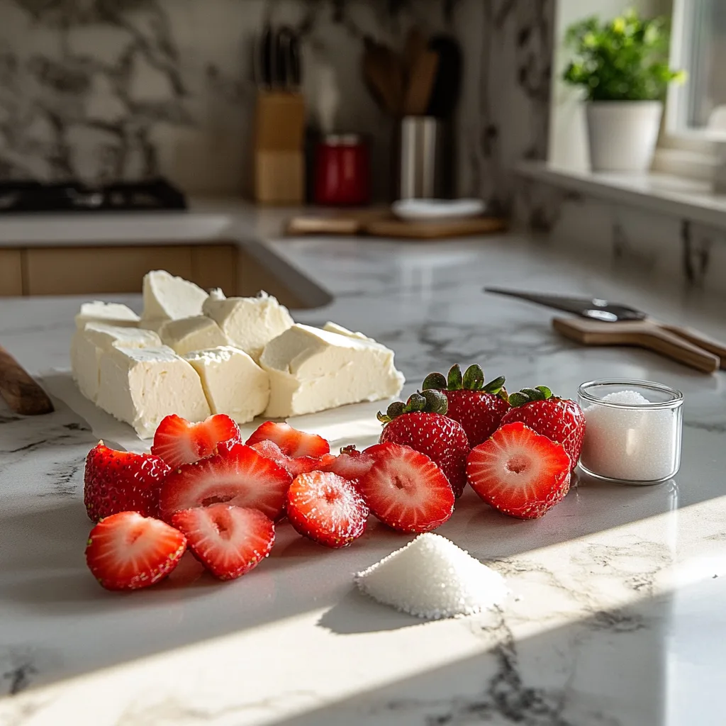 Fresh Strawberry Angel Food Dessert