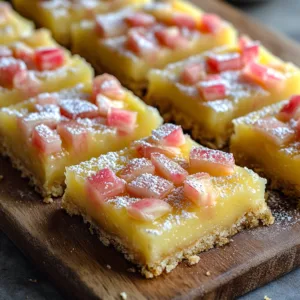 Lemon Rhubarb Bars