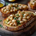 Marinated White Beans Olive Oil Toast