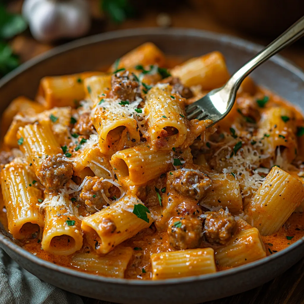 Spicy Sausage Rigatoni