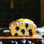 Lemon Blueberry Loaf with Lemon Glaze