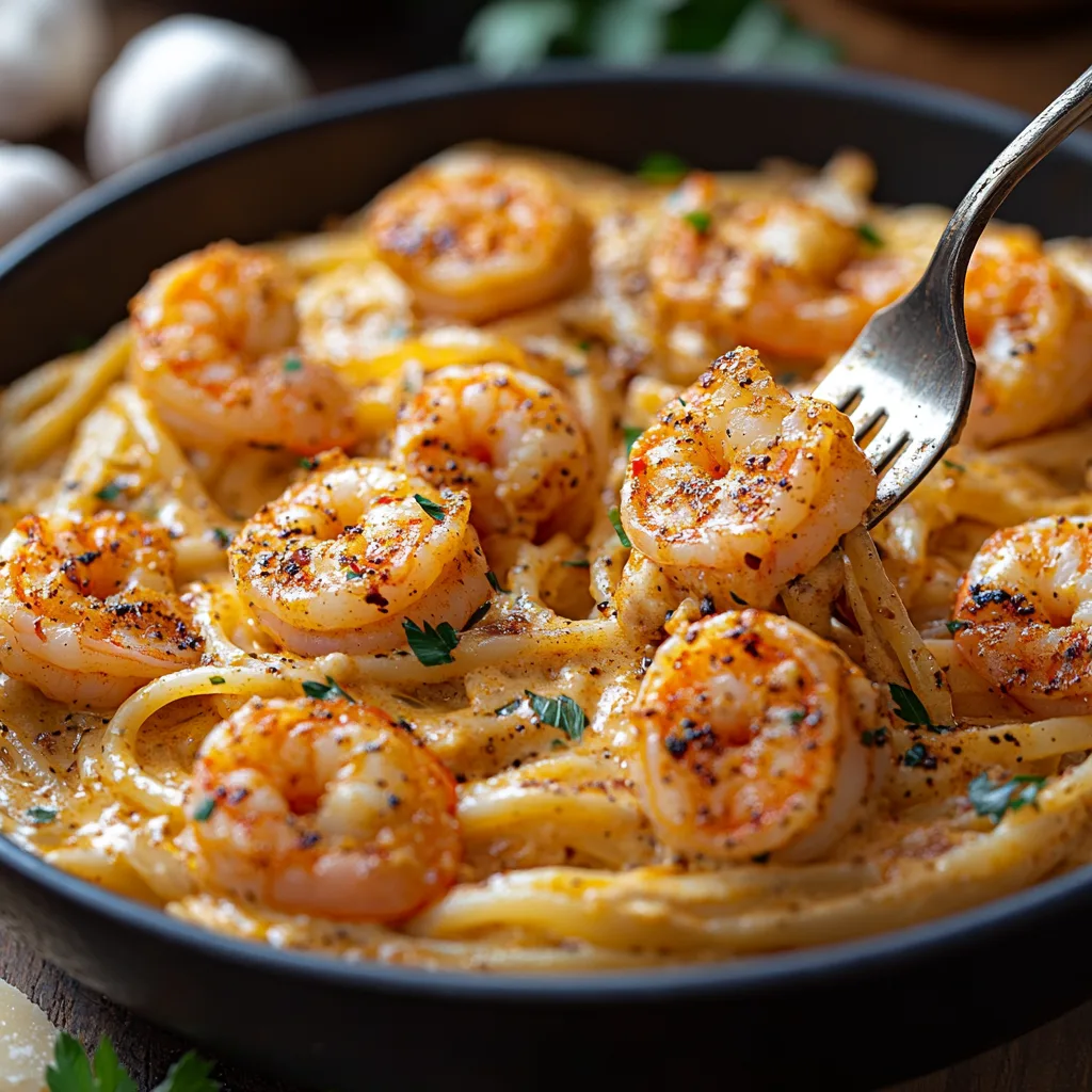 Creamy Cajun Shrimp Pasta