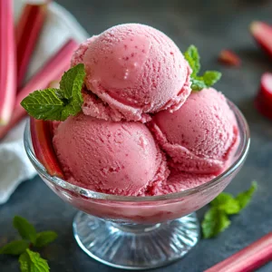 Rhubarb Sorbet