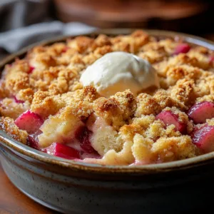 Rhubarb Dump Cake