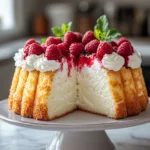 Raspberry Angel Food Cake