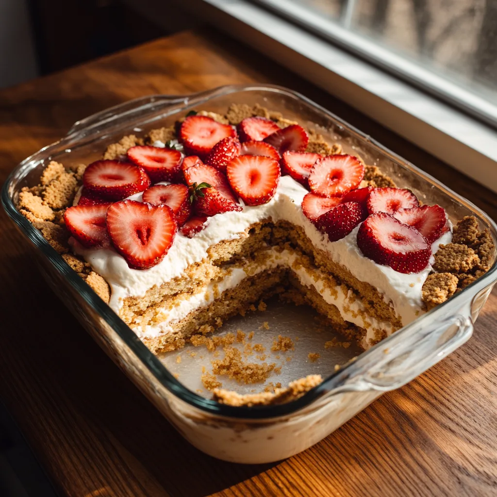 Strawberry Cream Cheese Icebox Cake