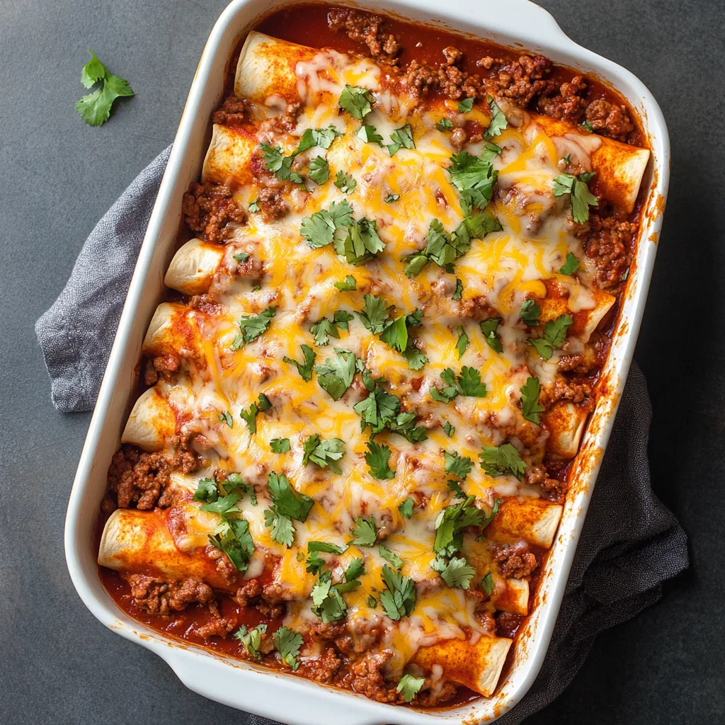 5 Ingredient Beef Enchiladas