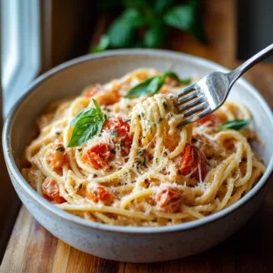 Creamy Fresh Tomato Garlic Pasta