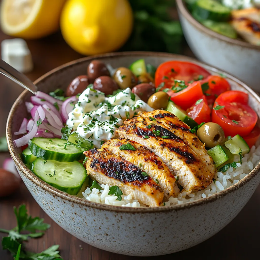 Greek Chicken Bowls