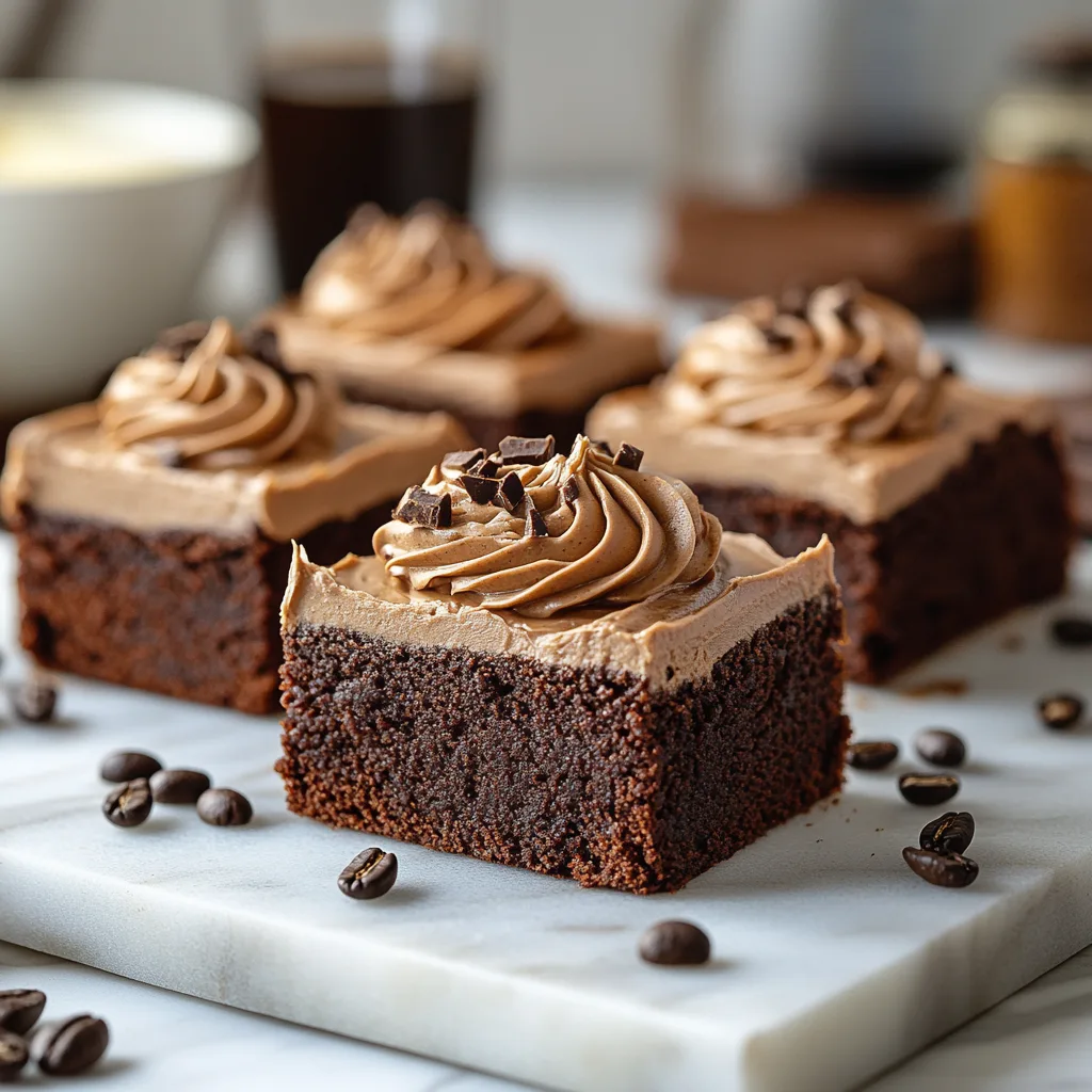 Frosted Coffee Brownies