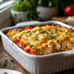 Chicken Fajita Rice Casserole