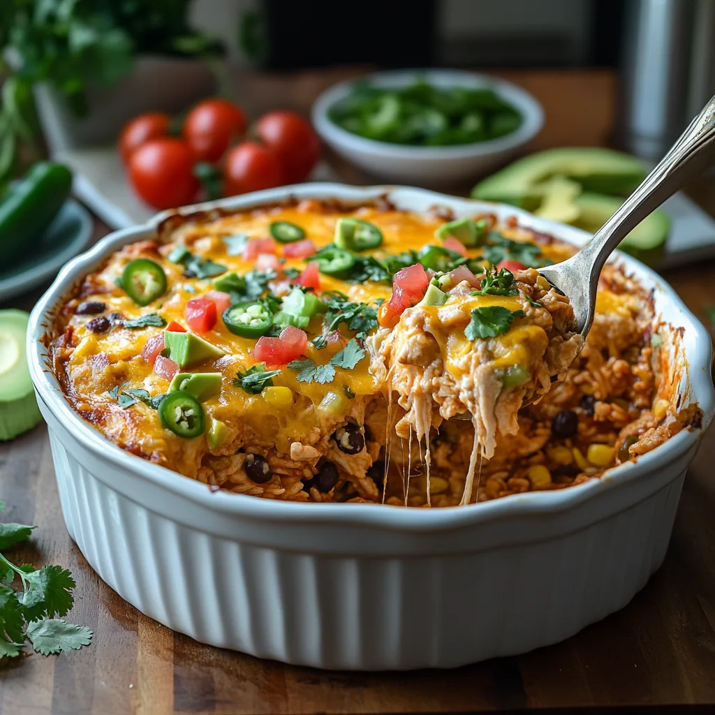 Chicken Burrito Casserole