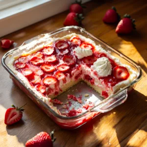 Strawberry Jello Poke Cake