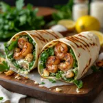 Grilled Shrimp Caesar Wraps