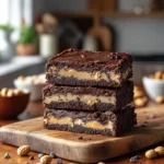 Peanut Butter Slutty Brownies