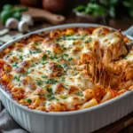 Dump and Bake Chicken Parmesan Casserole