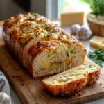 Swirled Garlic Herb and Cheese Bread