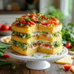 Layered Cornbread Cake
